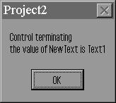 Message Dialog Box