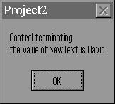 Message Dialog Box