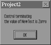 Message Dialog Box