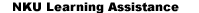 Link to NKU Learning Assistance Program - Free Tutoring